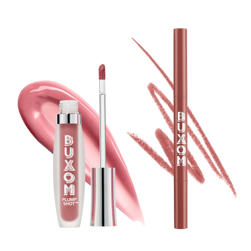 BUXOM Plumping Lip Kit - Plump Shot™ Dolly + Power Line™ Lip Liner Hush Hush - Image 2